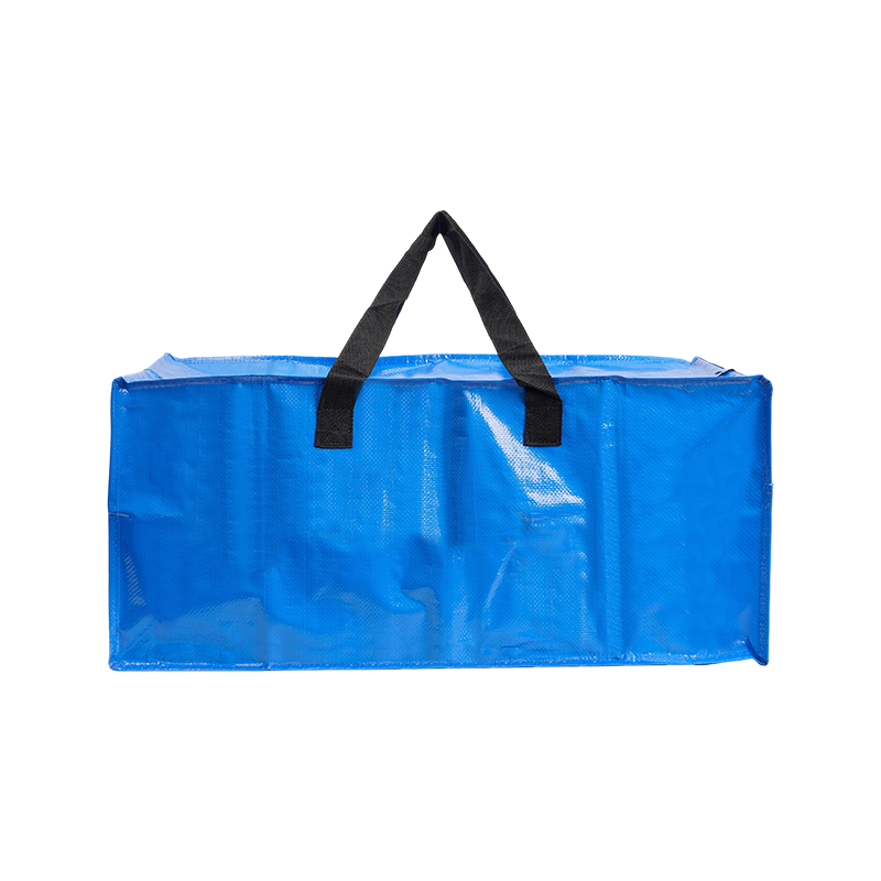 Bolsa móvil de gran capacidad azul/negra/gris Bolsa de almacenamiento portátil con cremallera reciclada RPP