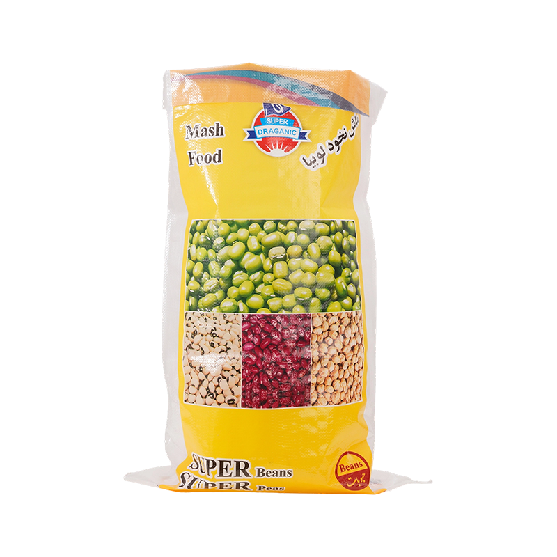 Bolsas tejidas de PP impermeables impresas a medida para soja, frijoles mungo, dátiles rojos y cereales