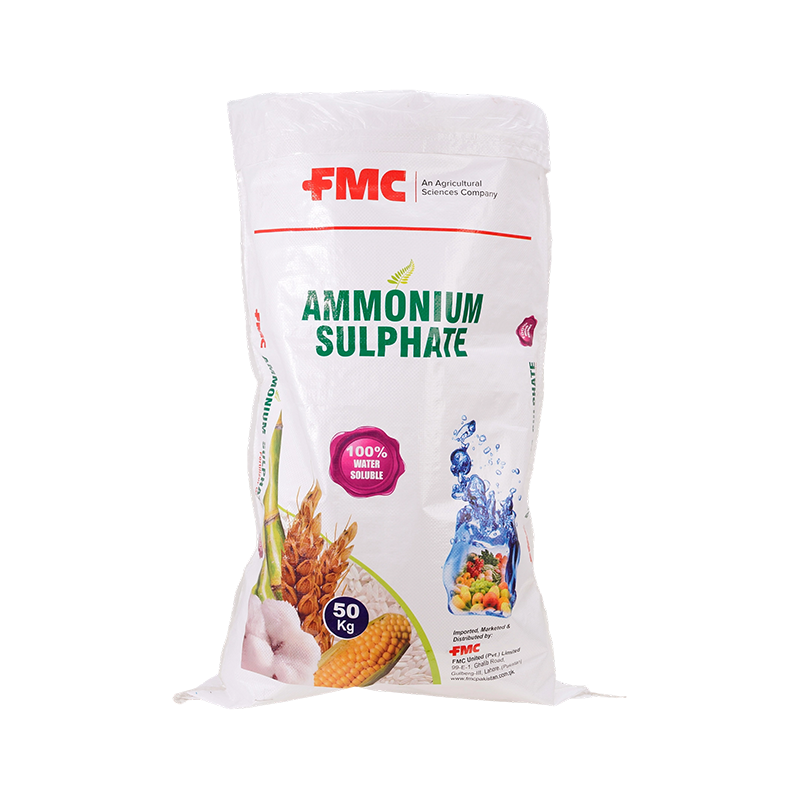Bolsa tejida impresa en color con fertilizante orgánico para el crecimiento de plantas con sulfato de amonio de 50 kg